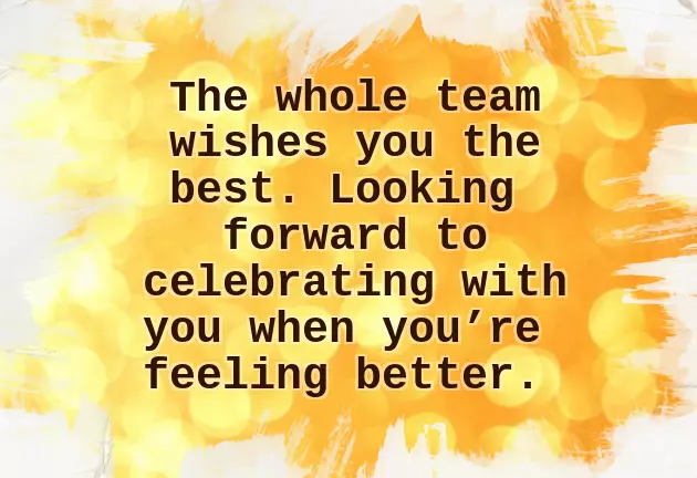 I Wish You A Speedy Recovery