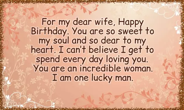 Sincere Birthday Wishes For Wife