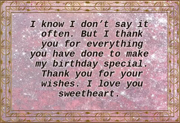Special Thank You Quotes For Birthday Wishes Special Thank You Quotes For Birthday Wishes