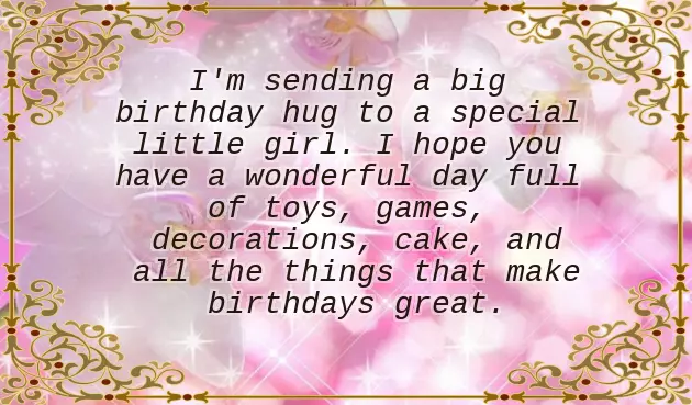 Happy Birthday Wishes For 3 Years Old Girl