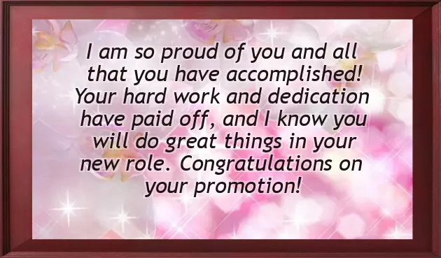 Congrats Message For Promotion