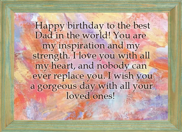 Happy Birthday To My Dear Father