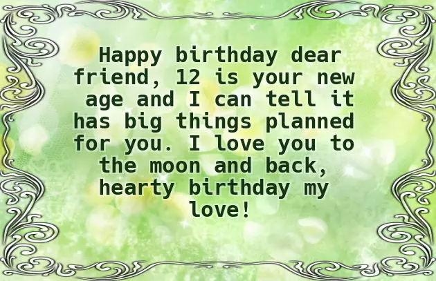 Birthday Wishes For Niece Turning 12