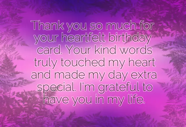 Message For Appreciation For Birthday Wishes