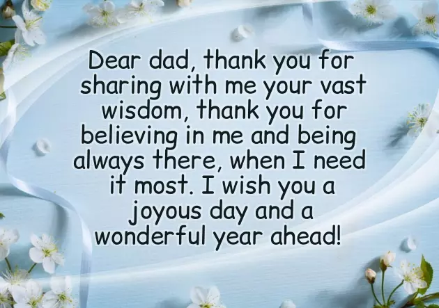 Birthday Blessing For Father