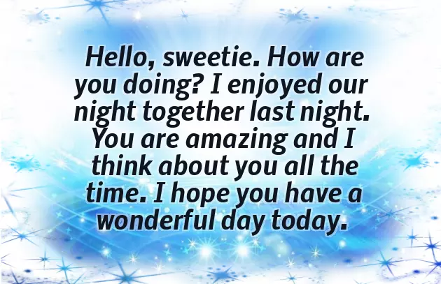 Good Morning Message Love Message