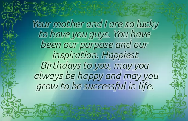 Happy Birthday Wishes For Twins Boy Happy Birthday Wishes For Twins Boy