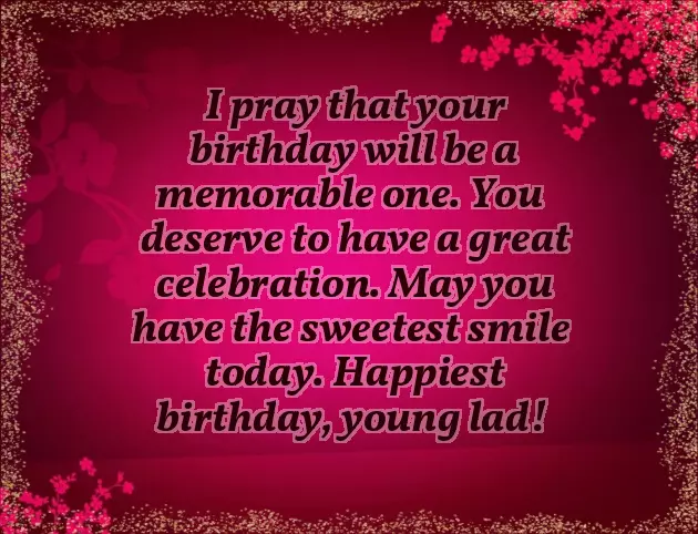 Happy Birthday To Young Man