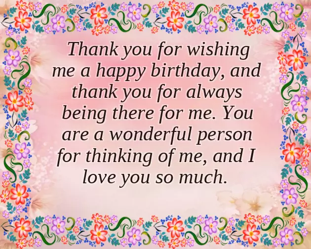 Appreciation For Birthday Wishes Appreciation For Birthday Wishes