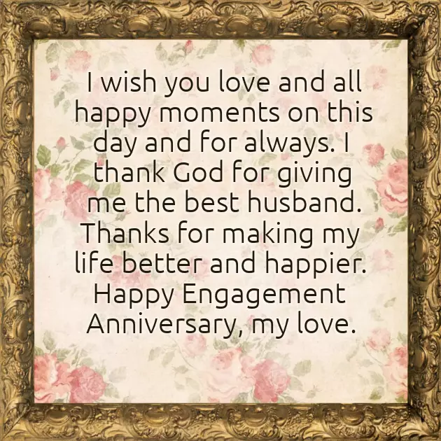 Engagement Anniversary Wishes To Husband Engagement Anniversary Wishes To Husband