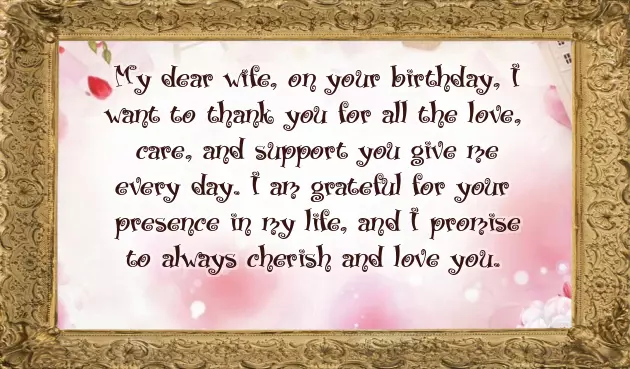 Birthday Wishes By Wife