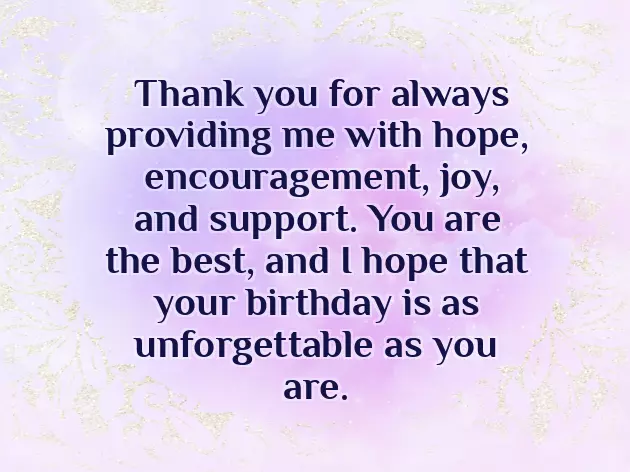 Thank You Birthday Wishes