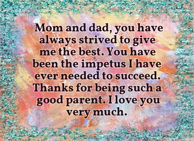 Special Message For Parents Special Message For Parents