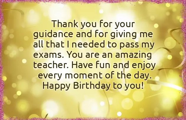 Happy Birthday Wishes For Teacher In English Happy Birthday Wishes For Teacher In English