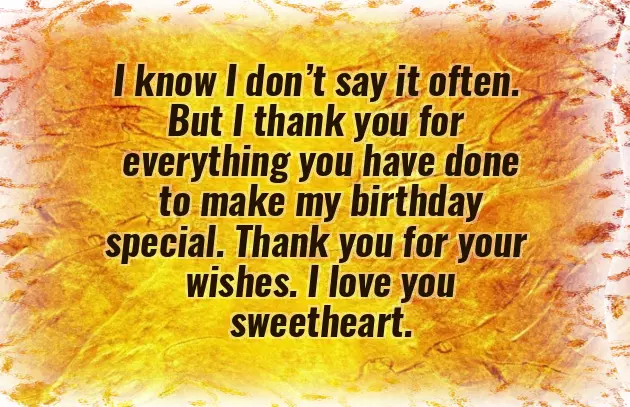 Thank U Message For My Birthday Greetings Thank U Message For My Birthday Greetings