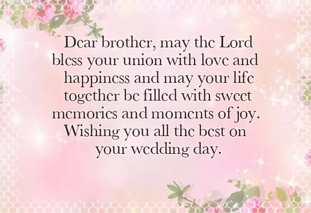 Brother Marriage Congratulations Brother Marriage Congratulations