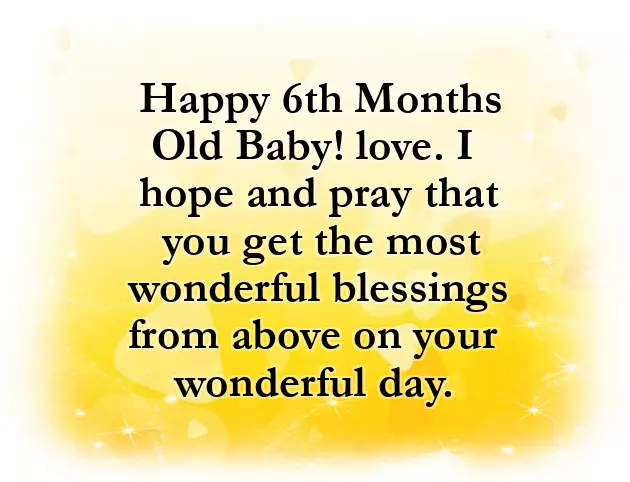 6 Months Wishes For Baby Girl 6 Months Wishes For Baby Girl