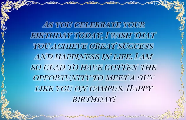 A Birthday Message To A Male Friend