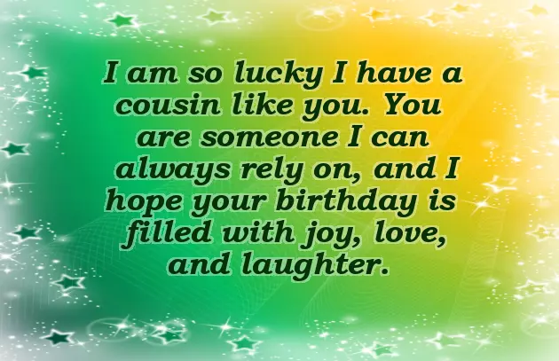 Happy Birthday For A Male Cousin