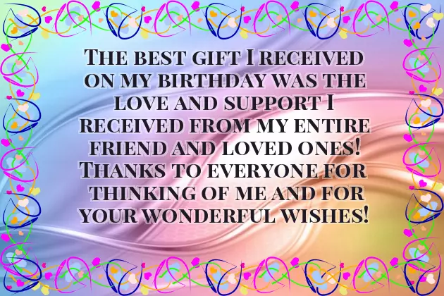 Birthday Thanking Wishes For Friends