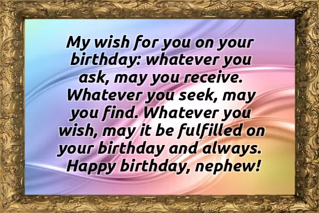 Wishes To Nephew Wishes To Nephew