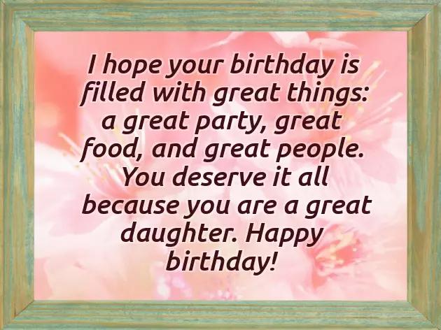 Birthday Wishes To Mum From Daughter