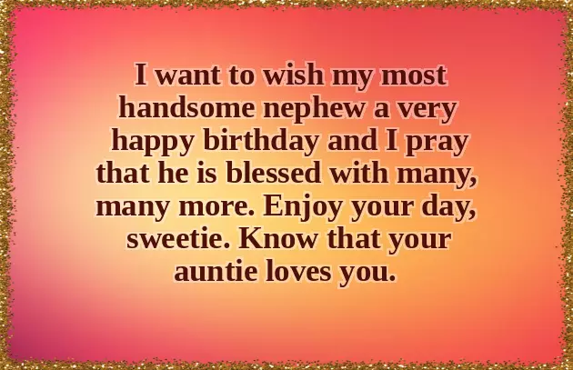 Birthday Wording For Nephew