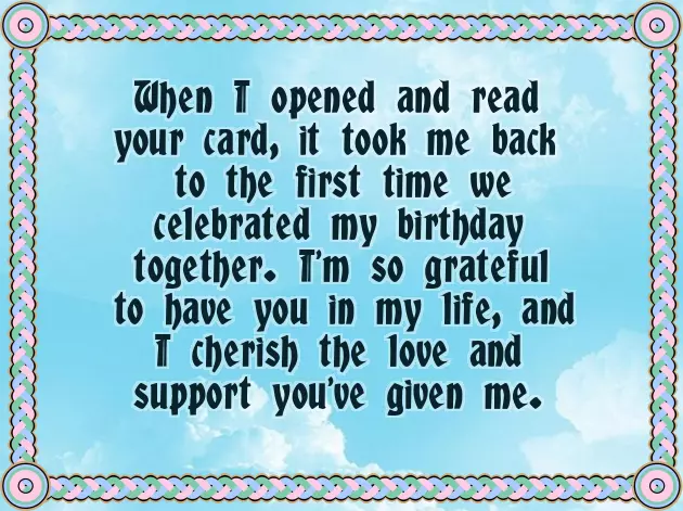 Letter Of Thanks For Birthday Wishes Letter Of Thanks For Birthday Wishes