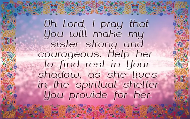 Birthday Prayer Wishes To A Sister
