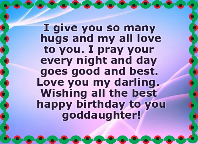 Birthday Greetings For A Goddaughter Birthday Greetings For A Goddaughter