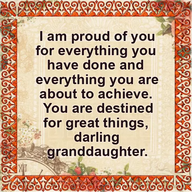Grandparents Wishes For Granddaughter