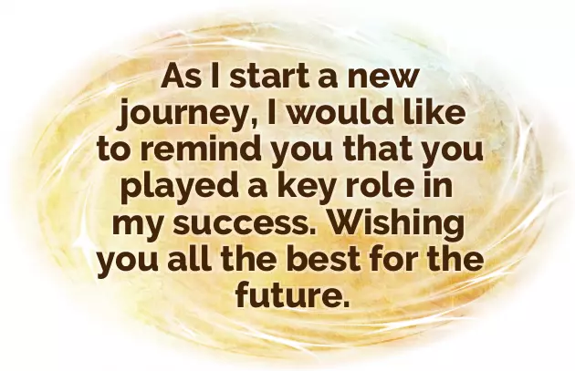 All The Best For New Journey