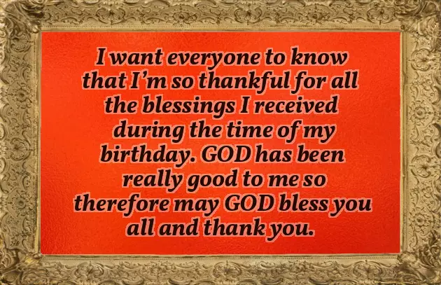 Thank U All For The Wonderful Birthday Wishes