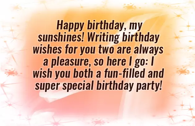 Twins Brother And Sister Birthday Wishes Twins Brother And Sister Birthday Wishes