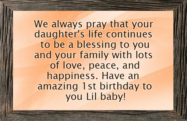 1St Birthday Wishes For Baby Girl From Mother