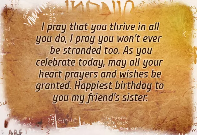 Birthday Wishes To A Friend Sister Birthday Wishes To A Friend Sister