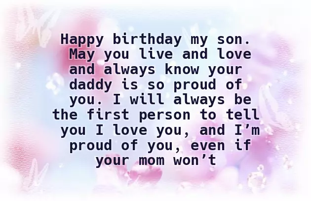 3 Birthday Wishes For Son