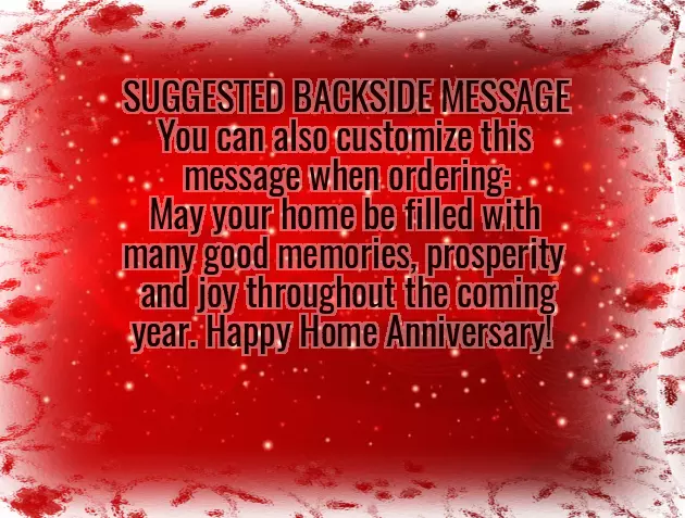 Home Anniversary Wishes Home Anniversary Wishes