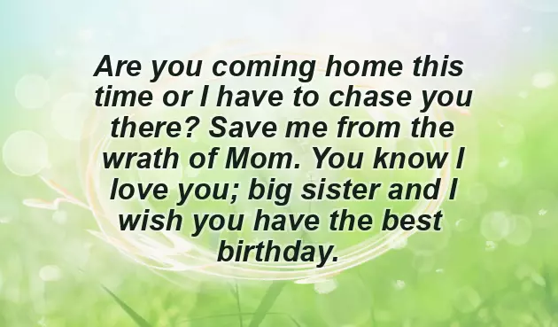 Best Wishes On Sister Birthday