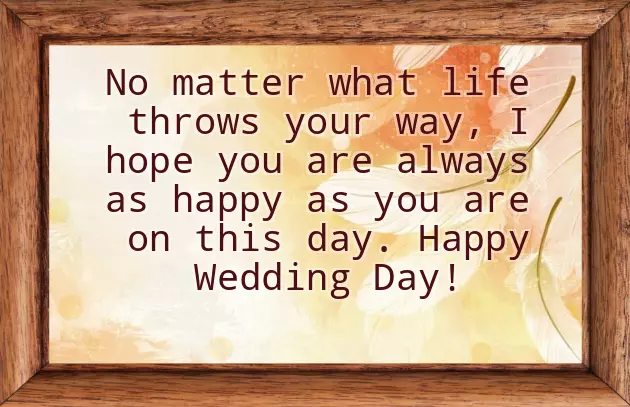Short Wedding Message