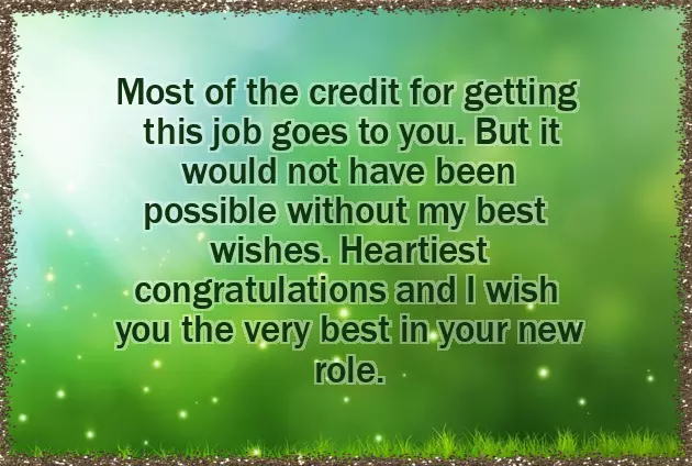 Congratulations Message For Getting Job