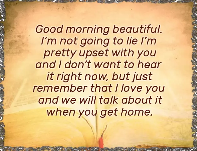 Angry Good Morning Message