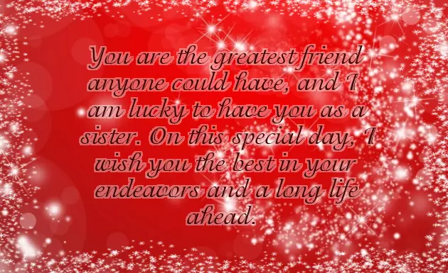 Senior Sister Birthday Wishes