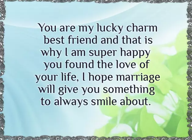 Best Friend Wedding Quotes