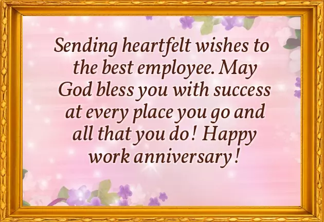 Congratulations On 20 Year Work Anniversary