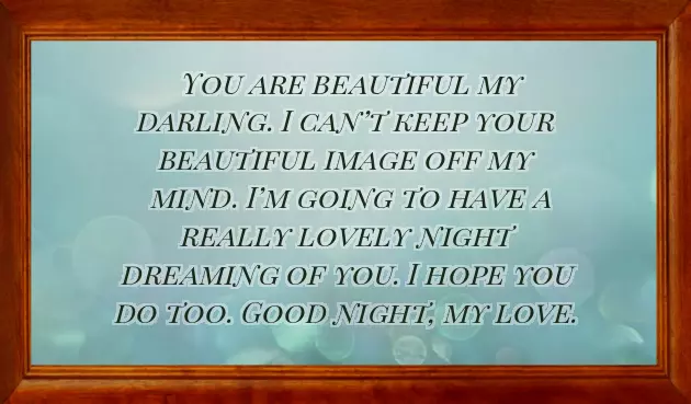 Goodnight Wishes To My Love