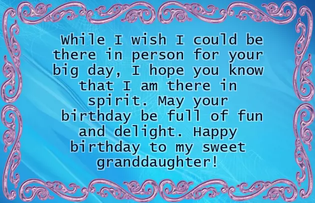 Birthday Wishes For A 9 Year Old Granddaughter