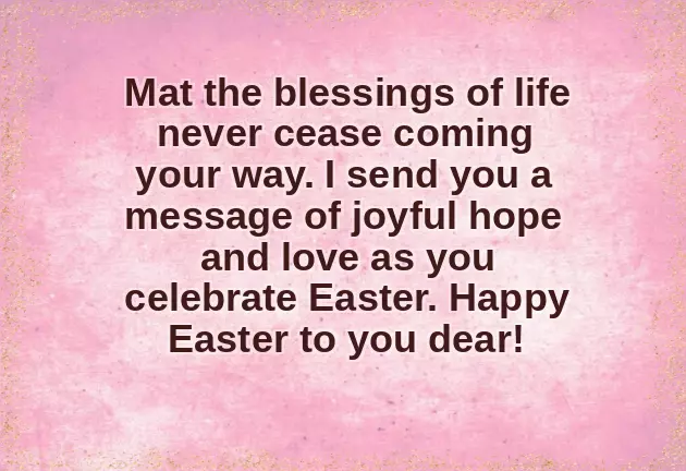 Easter Message For My Love