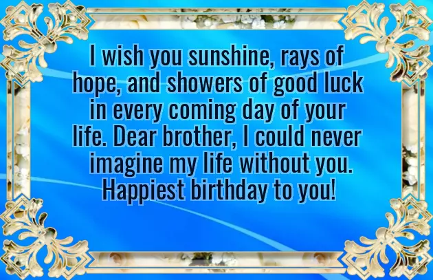 Happy Birthday My Dear Little Brother