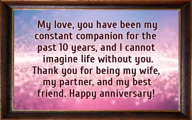 Congratulations 10 Year Anniversary Congratulations 10 Year Anniversary